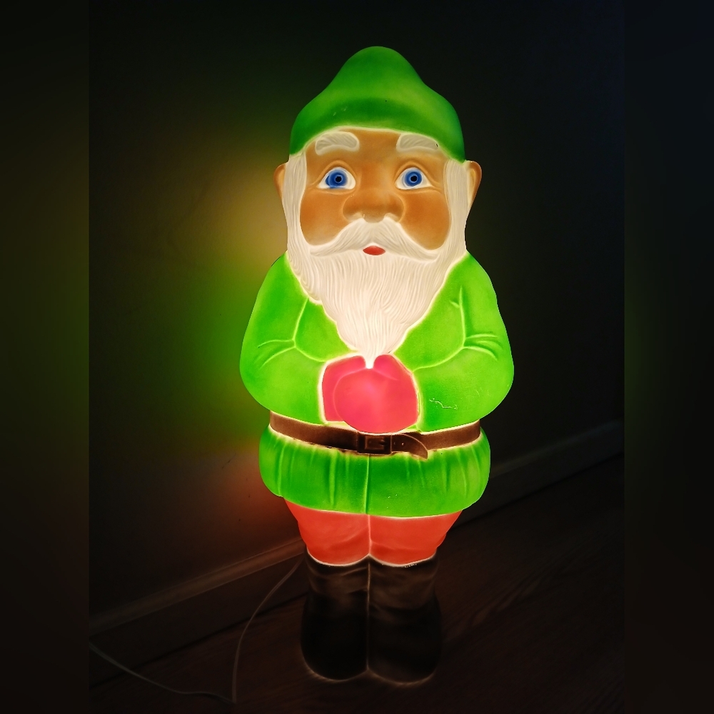Elf Blow Mold 28" Vtg 1990 Union Products Christmas Santa's Helper